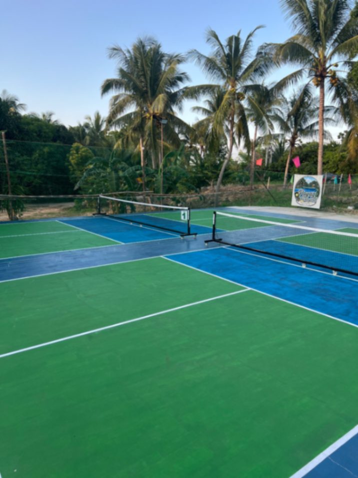 Silica sand courts